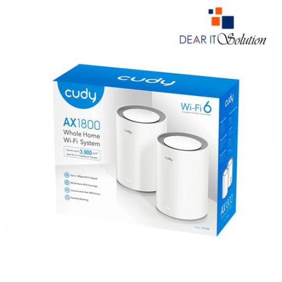 Cudy M1800 AX1800 Dual Band Wi-Fi 6 Mesh Router 2-Pack