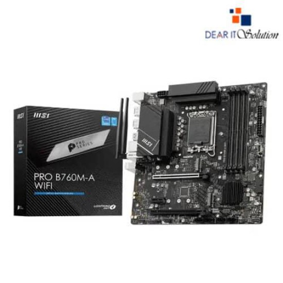 MSI PRO B760M-A WIFI mATX Motherboard