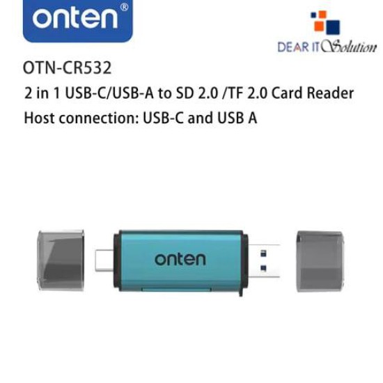 ONTEN OTN-CR532 USB TO SD/TF 2.0 CARD READER – FAST TRANSFER 