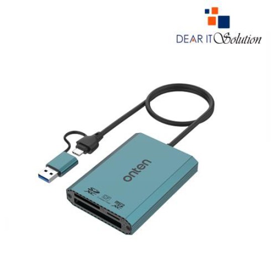 Onten OTN-KSS-P3+ 3-in-1 CF (Compact Flash) & SDXC & Micro SDXC Card Reader