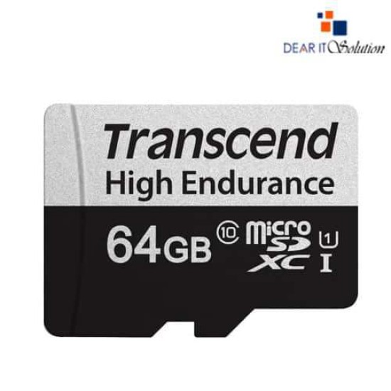 Transcend USD350V U1 64GB High Endurance MicroSD Card