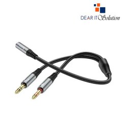 Hoco UPA21 Dual Male to Female 3.5mm Splitter Audio Cable Hoco UPA21 Dual Male to Female 3.5mm Splitter Audio Cable
